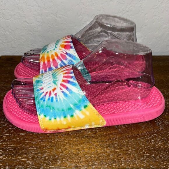 Puma Tie Dye Slip On Slide Sandal Shoes - Picture 4 of 5